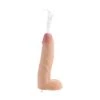 XR Brands 10 Inch Realistic Dual Density Squirting Dildo - Flesh