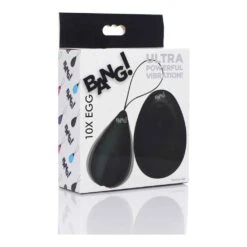 Sexspielzeug -Sexspielzeug 10x silicone vibrating egg black2