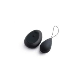 10X Silicone Vibrating Egg - Black -Sexspielzeug 10x silicone vibrating egg black3