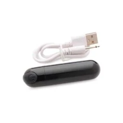 10X Vibrating Metallic Bullet - Black -Sexspielzeug 10x vibrating metallic bullet black4