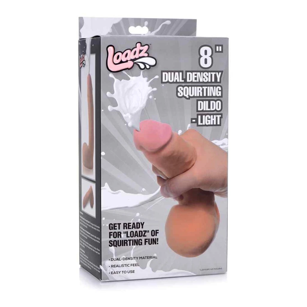 XR Brands 8" Dual Density Squirting Dildo - Light 2 XR Brands 8" Dual Density Squirting Dildo - Light – Bild 2