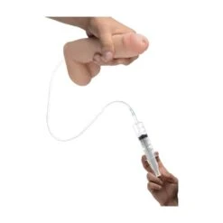 8 Inch Realistic Dual Density Squirting Dildo - Flesh -Sexspielzeug 8 inch realistic dual density squirting dildo flesh6