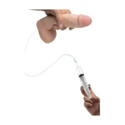 9 Inch Realistic Dual Density Squirting Dildo - Flesh -Sexspielzeug 9 inch realistic dual density squirting dildo flesh5