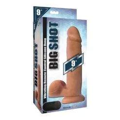 9 Inch Vibrating Remote Control Silicone Dildo With Balls Flesh -Sexspielzeug 9 inch vibrating remote control silicone dildo with balls flesh9