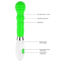 Alida - Ultra Soft Silicone - 10 Speeds - Green -Sexspielzeug alida ultra soft silicone 10 speeds green4