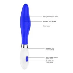 Athamas - Ultra Soft Silicone - 10 Speeds - Royal Blue -Sexspielzeug athamas ultra soft silicone 10 speeds royal blue5