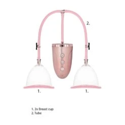 Automatic Rechargeable Breast Pump Set Large Pink -Sexspielzeug automatic rechargeable breast pump set large pink10