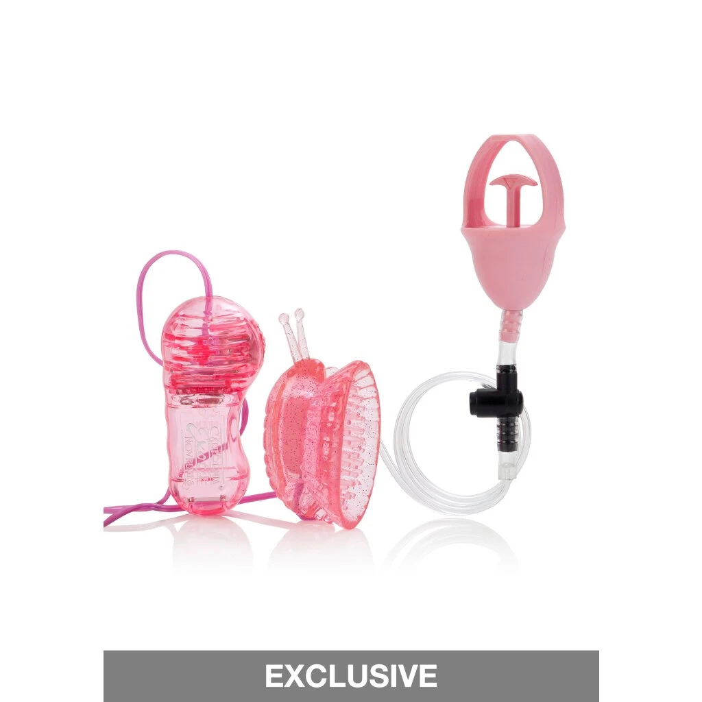 CalExotics Butterfly Clitoral Pump Pink 5 CalExotics Butterfly Clitoral Pump Pink – Bild 5