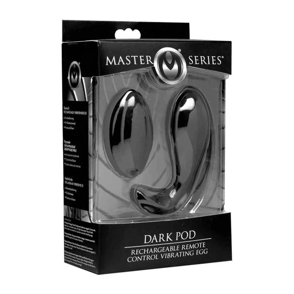 XR Brands Dark Pod Rechargable Remote Control Vibrating Egg 2 XR Brands Dark Pod Rechargable Remote Control Vibrating Egg – Bild 2