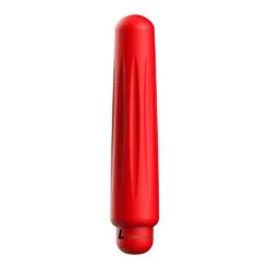 Delia - ABS Bullet With Silicone Sleeve - 10-Speeds - Red