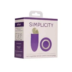 Sexspielzeug -Sexspielzeug ethan rechargeable remote control vibrating egg purple2