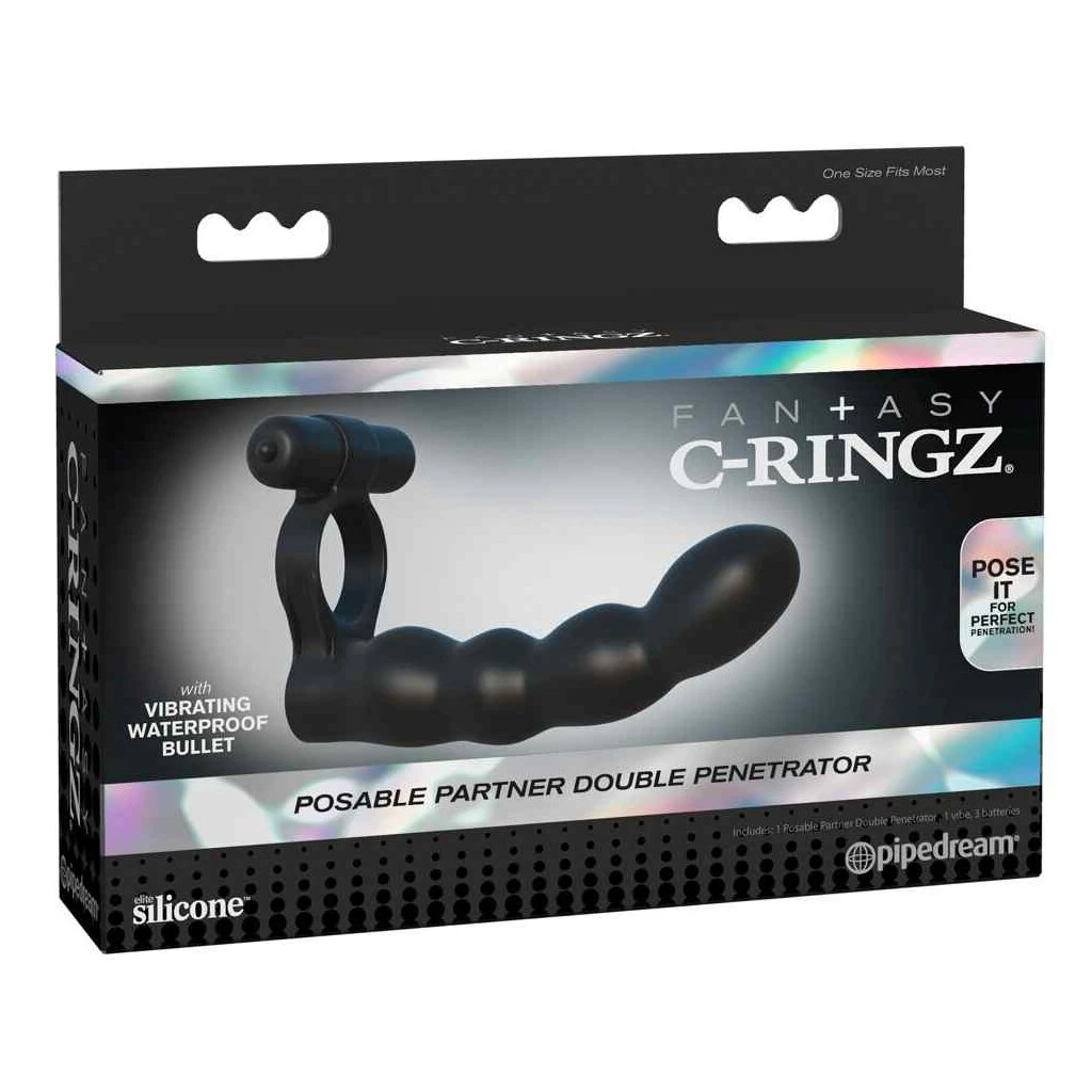 Fantasy C-Ringz Posable Partner Double Penetrator 1 Fantasy C-Ringz Posable Partner Double Penetrator
