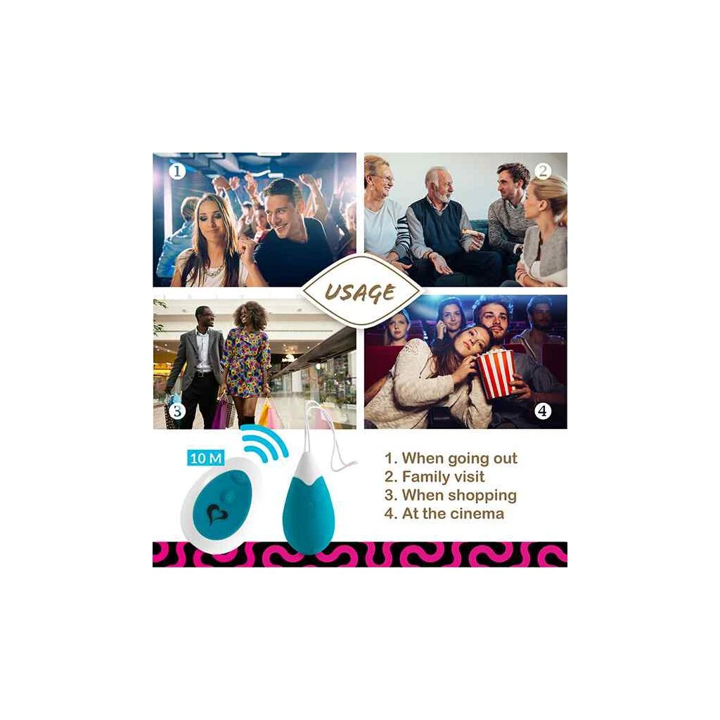 FeelzToys - Anna Vibrating Egg Remote Deep Green 6 FeelzToys - Anna Vibrating Egg Remote Deep Green – Bild 6