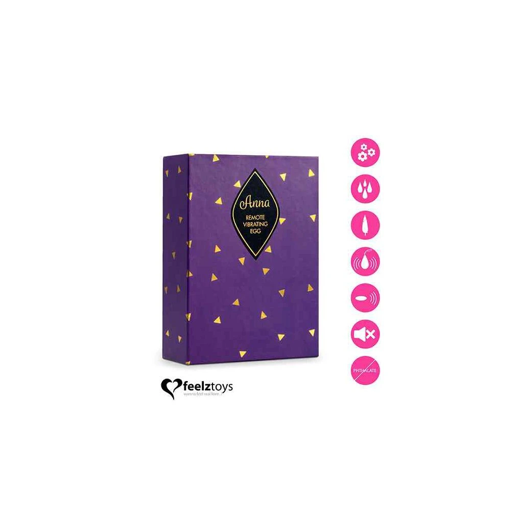 FeelzToys - Anna Vibrating Egg Remote Deep Pink 4 FeelzToys - Anna Vibrating Egg Remote Deep Pink – Bild 4