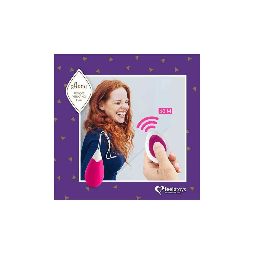 FeelzToys - Anna Vibrating Egg Remote Deep Pink 5 FeelzToys - Anna Vibrating Egg Remote Deep Pink – Bild 5