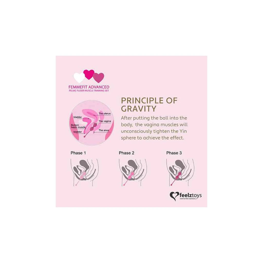 FeelzToys - FemmeFit Advanced Pelvic Muscle Training Set 3 Pcs 3 FeelzToys - FemmeFit Advanced Pelvic Muscle Training Set 3 Pcs – Bild 3