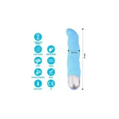 FeelzToys - Gino Vibrator Blue 8 FeelzToys - Gino Vibrator Blue -Sexspielzeug feelztoys gino vibrator blue4