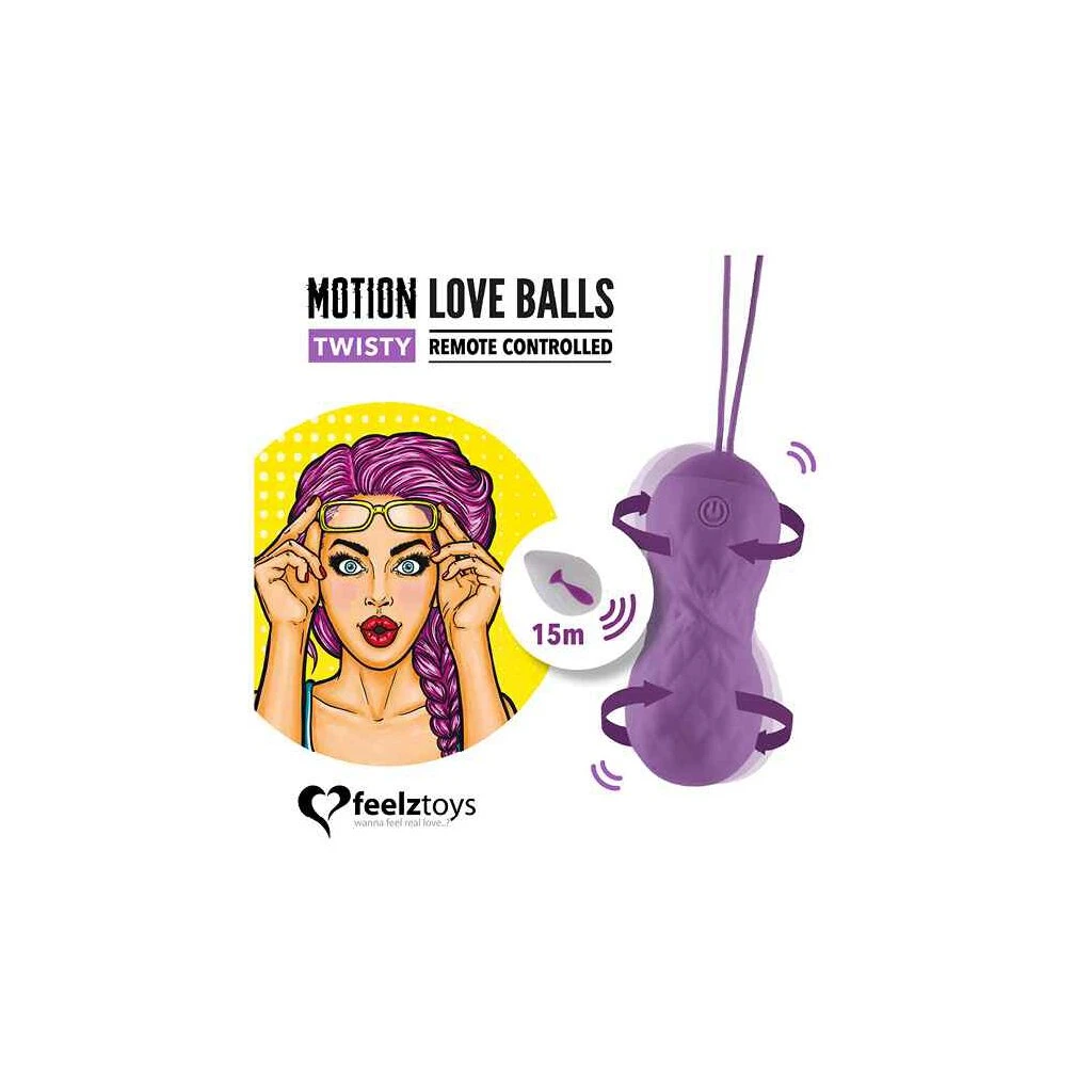 Feelztoys - Remote Controlled Motion Love Balls Twisty 2 Feelztoys - Remote Controlled Motion Love Balls Twisty – Bild 2