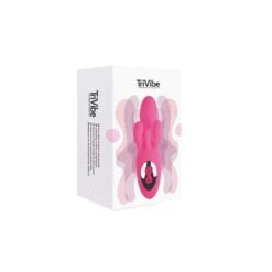 FeelzToys TriVibe G-Spot Vibrator With Clitoral & Labia Stimulation Pink -Sexspielzeug feelztoys trivibe g spot vibrator with clitoral labia stimulation pink5