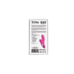 FeelzToys TriVibe G-Spot Vibrator With Clitoral & Labia Stimulation Pink -Sexspielzeug feelztoys trivibe g spot vibrator with clitoral labia stimulation pink6