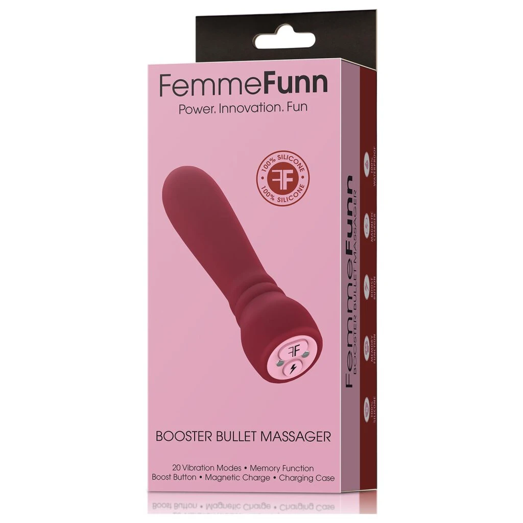 Femmefunn Booster Bullet Maroon 1 Femmefunn Booster Bullet Maroon