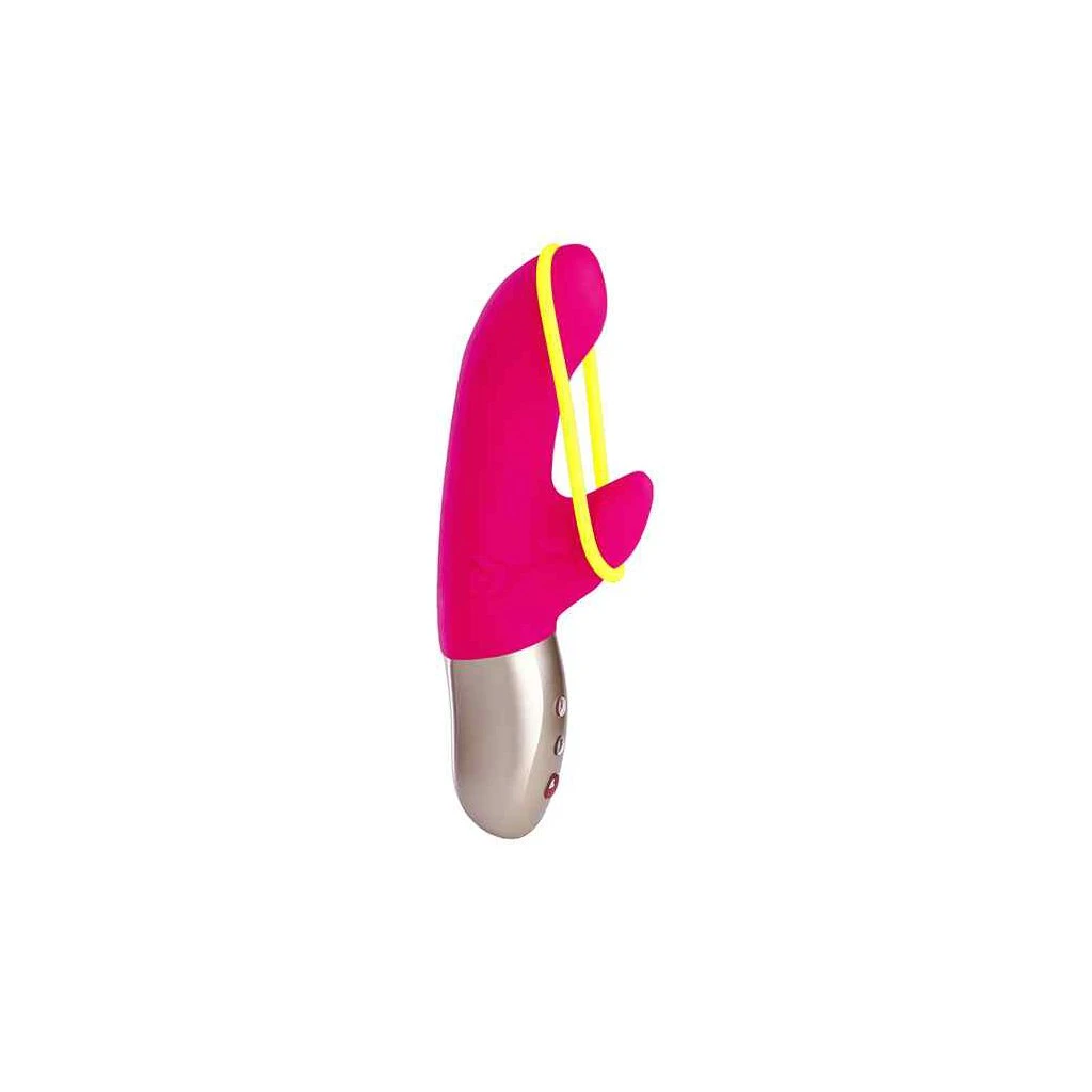 Fun Factory Amorino Mini Vibrator Pink & Neon Yellow 1 Fun Factory Amorino Mini Vibrator Pink & Neon Yellow