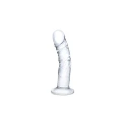 Glas Curved Realistic Glass Dildo With Veins