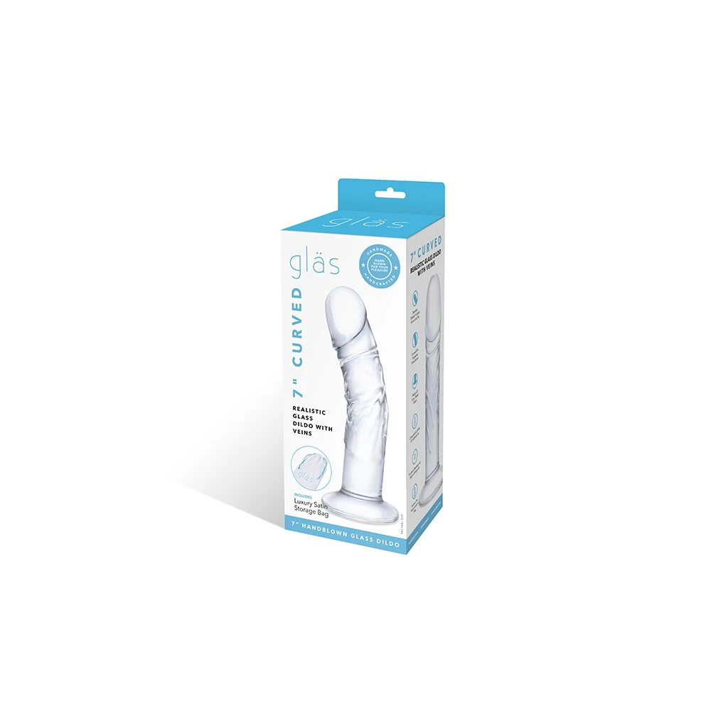 Glas Curved Realistic Glass Dildo With Veins 8 Glas Curved Realistic Glass Dildo With Veins – Bild 8