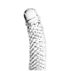 Glass Dildo Clear Penis Ribbed -Sexspielzeug glass dildo clear penis ribbed3
