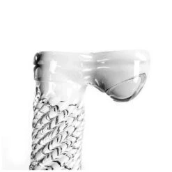 Glass Dildo Clear Penis Ribbed -Sexspielzeug glass dildo clear penis ribbed4