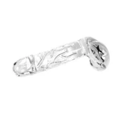 Glass Dildo Clear Penis Round With Balls -Sexspielzeug glass dildo clear penis round with balls3