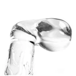 Glass Dildo Clear Penis Round With Balls -Sexspielzeug glass dildo clear penis round with balls4