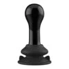 Globy - Glass Vibrator - With Suction Cup And Remote - Rechargeable - 10 Speed - Black