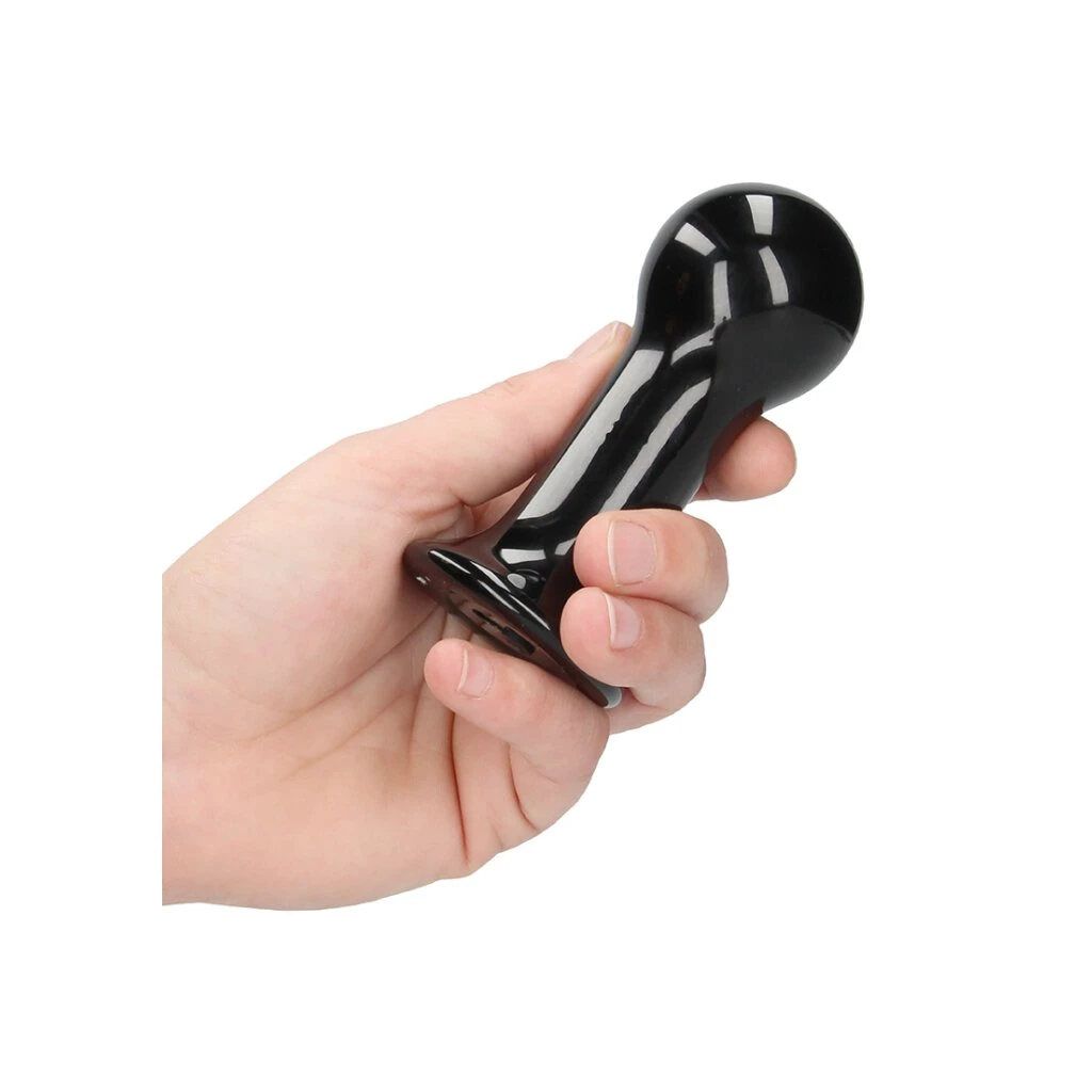Globy - Glass Vibrator - With Suction Cup And Remote - Rechargeable - 10 Speed - Black 5 Globy - Glass Vibrator - With Suction Cup And Remote - Rechargeable - 10 Speed - Black – Bild 5
