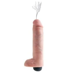 King Cock 10" Squirting Cock With Balls Flesh -Sexspielzeug king cock 10 squirting cock with balls flesh3