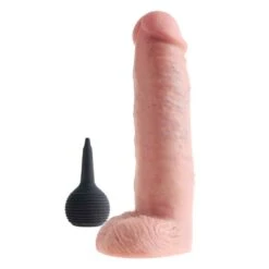 King Cock 10" Squirting Cock With Balls Flesh -Sexspielzeug king cock 10 squirting cock with balls flesh4