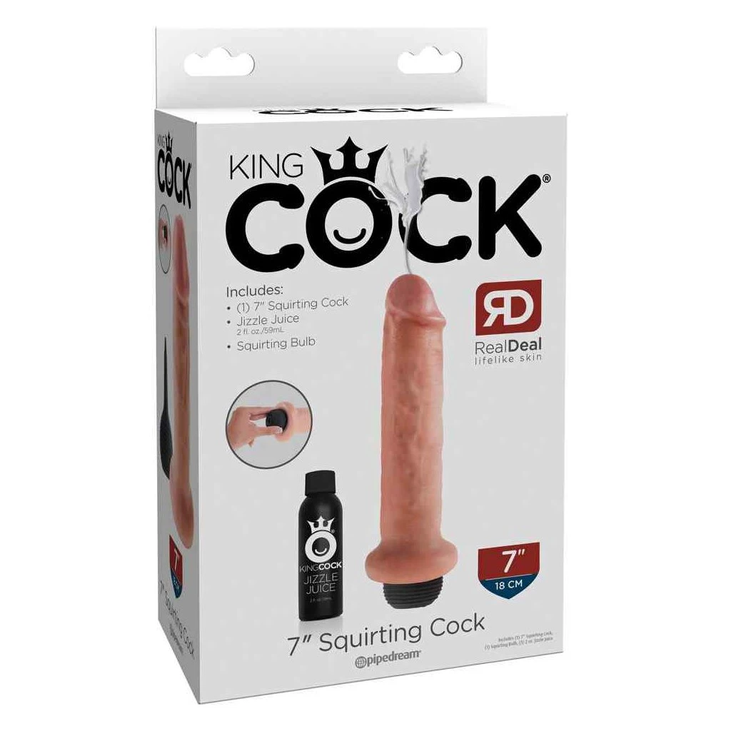 King Cock 7" Squirting Cock Flesh 1 King Cock 7" Squirting Cock Flesh