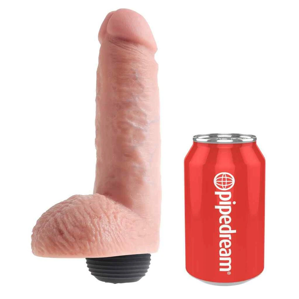 King Cock 8" Squirting Cock With Balls Flesh 2 King Cock 8" Squirting Cock With Balls Flesh – Bild 2