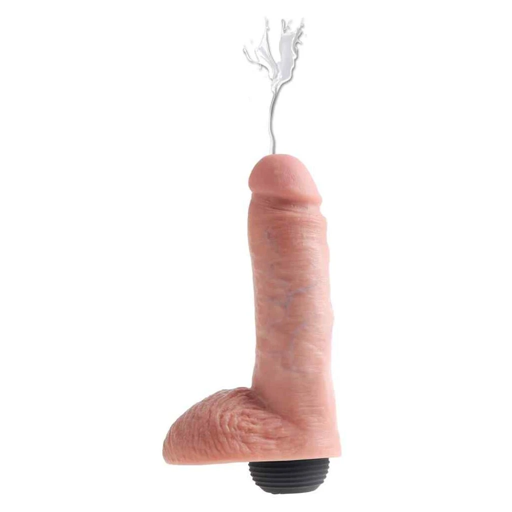 King Cock 8" Squirting Cock With Balls Flesh 3 King Cock 8" Squirting Cock With Balls Flesh – Bild 3