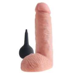 King Cock 8" Squirting Cock With Balls Flesh 7 King Cock 8" Squirting Cock With Balls Flesh -Sexspielzeug king cock 8 squirting cock with balls flesh4