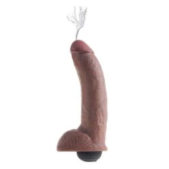 King Cock 9" Squirting Cock With Balls Brown 6 King Cock 9" Squirting Cock With Balls Brown -Sexspielzeug king cock 9 squirting cock with balls brown3