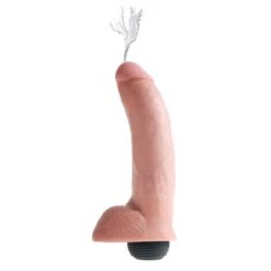 King Cock 9" Squirting Cock With Balls Flesh -Sexspielzeug king cock 9 squirting cock with balls flesh3