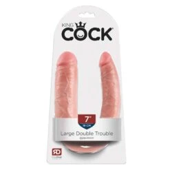 King Cock Double Trouble Flesh 7"