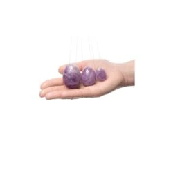 La Gemmes - Yoni Egg Set Pure Amethyst (L-M-S) -Sexspielzeug la gemmes yoni egg set pure amethyst l m s3