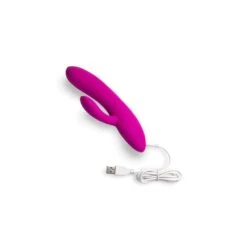 Laid - V.1 Silicone Rabbit Vibrator Pink -Sexspielzeug laid v1 silicone rabbit vibrator pink5