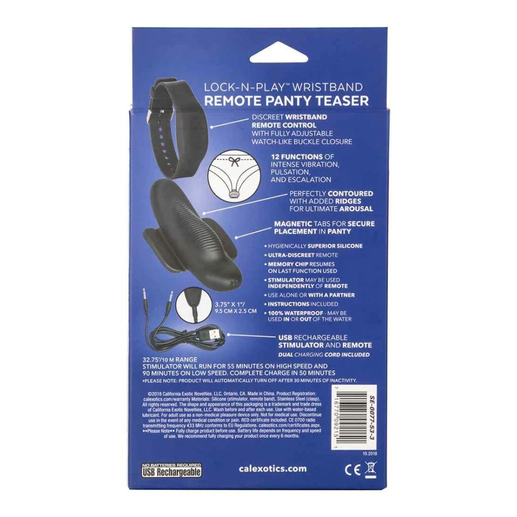 CalExotics Lock-N-Play™ Wristband Remote Panty Teaser 3 CalExotics Lock-N-Play™ Wristband Remote Panty Teaser – Bild 3