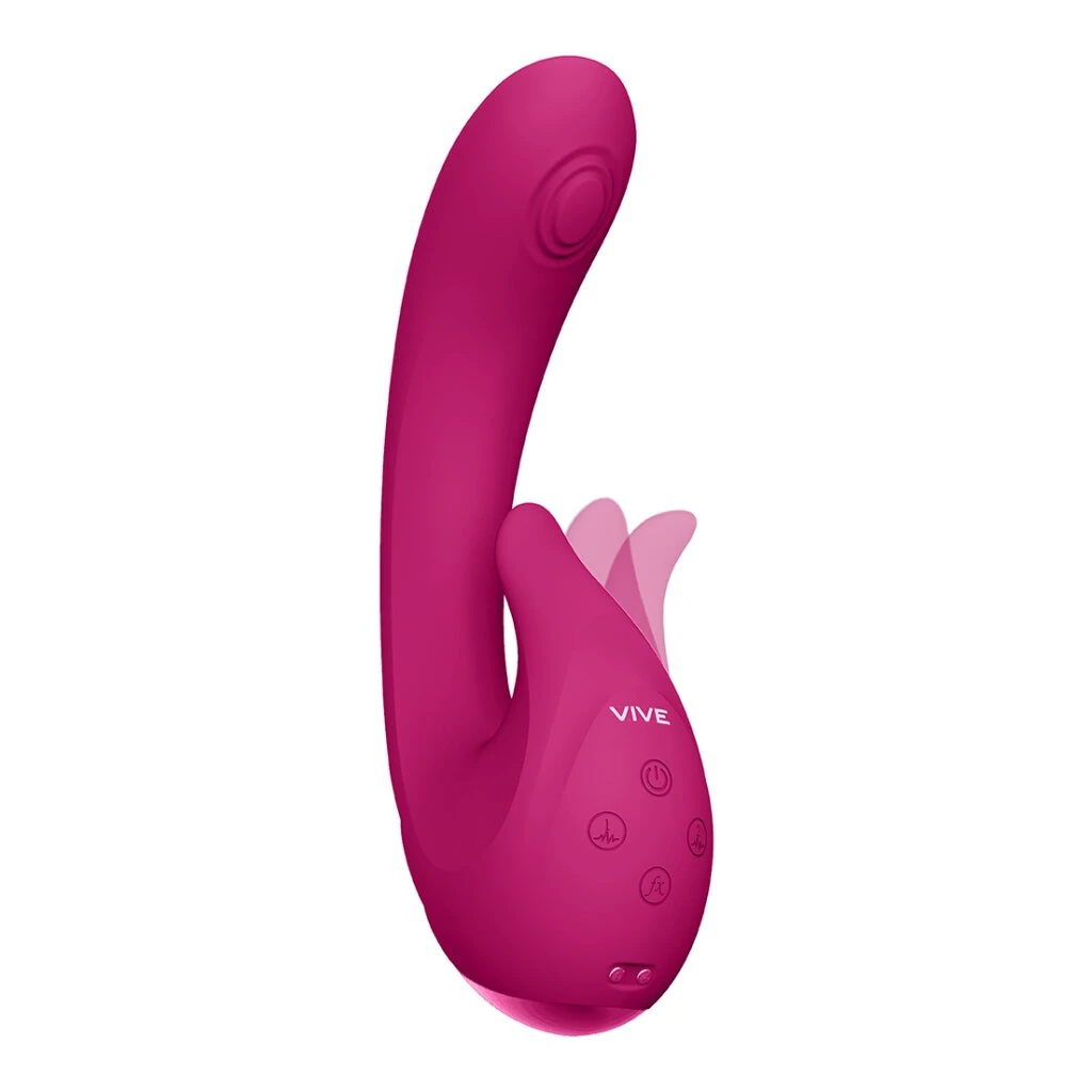 Vive Miki - Pulse Wave & Flickering G-Spot Vibrator - Pink 1 Vive Miki - Pulse Wave & Flickering G-Spot Vibrator - Pink