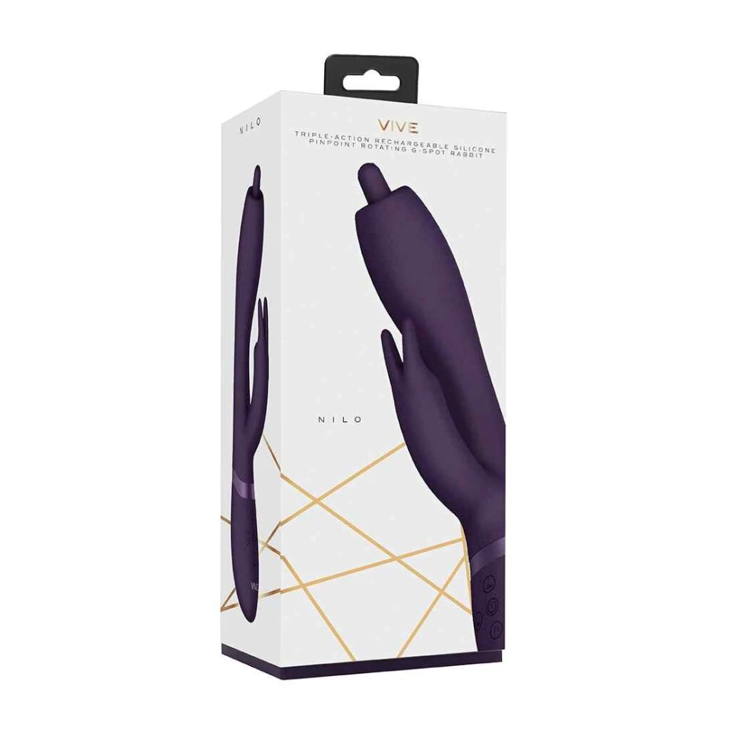 Vive Nilo - Pinpoint Rotating G-Spot Rabbit - Purple 2 Vive Nilo - Pinpoint Rotating G-Spot Rabbit - Purple – Bild 2