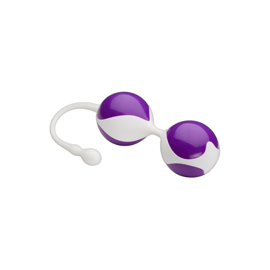 Pro Sensual 35 Mm Kegel Ball - White & Purple 1 Pro Sensual 35 Mm Kegel Ball - White & Purple