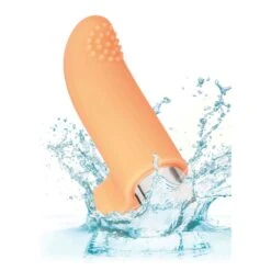CalExotics Rechargeable Finger Tickler Orange 7 CalExotics Rechargeable Finger Tickler Orange -Sexspielzeug rechargeable finger tickler orange4